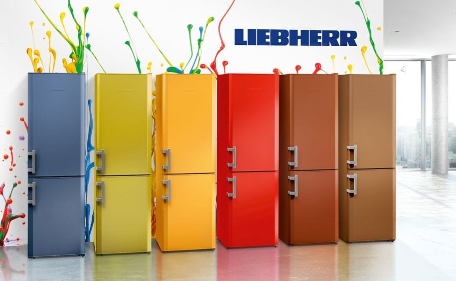 Желтые холодильники Liebherr  Желтые холодильники Liebherr