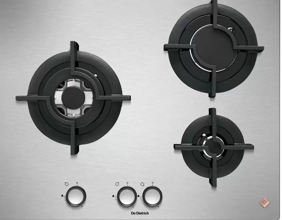 Газовые 3-х конфорочные варочные панели De Dietrich Газовые 3-х конфорочные варочные панели De Dietrich