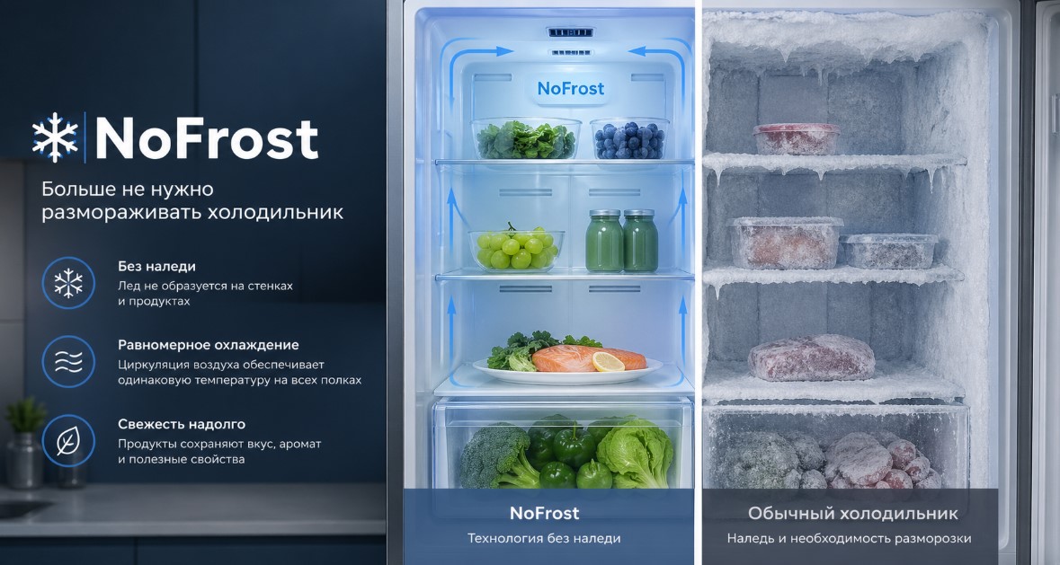 Технологии No Frost в холодильниках