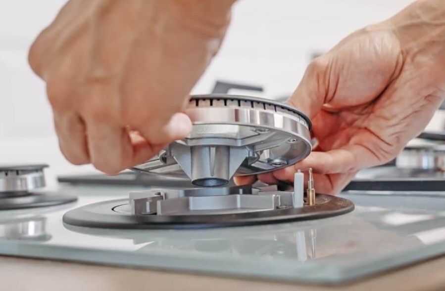 Как снять решетки и конфорки газовой варочной панели Gorenje  Как снять решетки и конфорки газовой варочной панели Gorenje