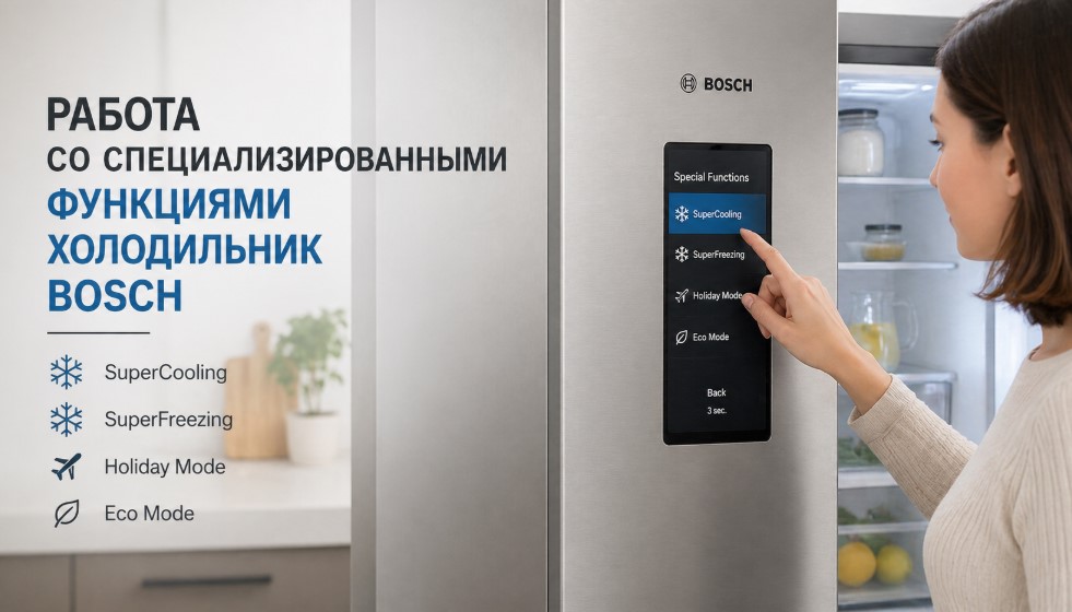 Как настроить холодильник Bosch