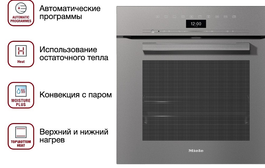 Обзор духового шкафа Miele H 7460 B GRGR