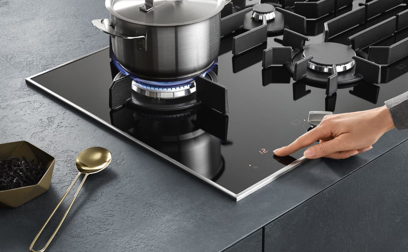 Обзор панели газовых конфорок Miele KM 3054-1