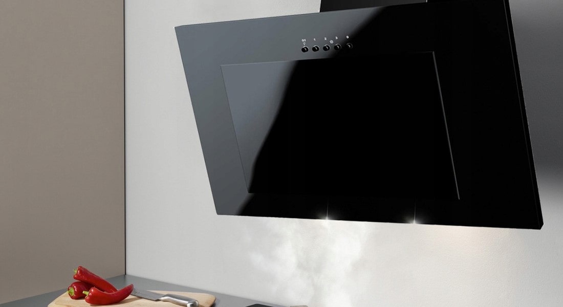 Черные наклонные вытяжки Черные наклонные вытяжки