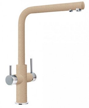 Смеситель Franke Neptune Clear Water хром/бежевый фото