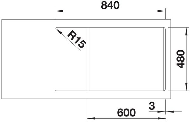 Мойка BLANCO LEGRA XL 6 S Silgranit черный (preview 5)