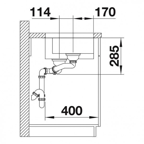Мойка Blanco SUPRA 340/180-U клапан-автомат, чаша справа полированная нержавеющая сталь (фото 6) Мойка Blanco SUPRA 340/180-U клапан-автомат, чаша справа полированная нержавеющая сталь (preview 6)
