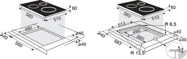 Индукционная варочная панель Brandt BPI2638UB (фото 4) Индукционная варочная панель Brandt BPI2638UB (preview 4)