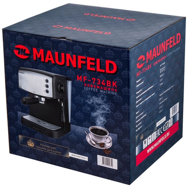 Кофемашина Maunfeld MF-734BK (preview 10)