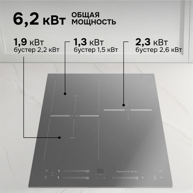 Стеклокерамическая варочная панель Zigmund & Shtain CI 24.4 S (preview 5)