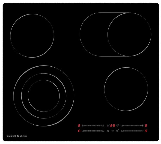Стеклокерамическая варочная панель Zigmund Shtain CN 44.6 B (фото 1) Стеклокерамическая варочная панель Zigmund Shtain CN 44.6 B (preview 1)