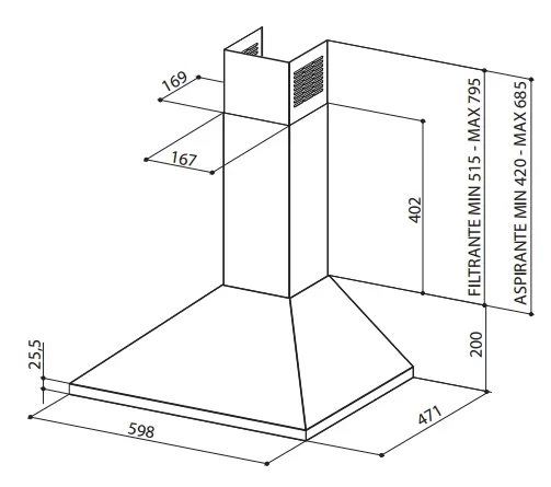 Вытяжка Faber VALUE PB 4 2L BK  A60 (preview 4)