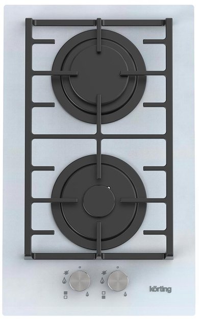Газовая стеклянная варочная панель Korting HGG 3825 CW (preview 1)