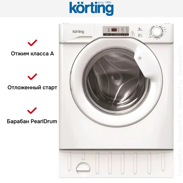 Встраиваемая стиральная машина Korting KWMI 1480 WI (preview 9)