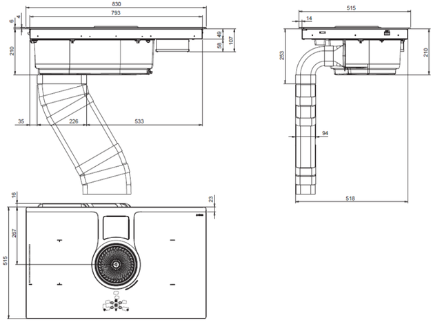 Варочная панель с вытяжкой Elica NIKOLATESLA BL/F/83 (фото 5) Варочная панель с вытяжкой Elica NIKOLATESLA BL/F/83 (preview 5)