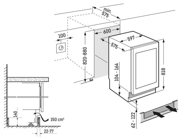 Встраиваемый винный шкаф Liebherr UWgb 3632 Vinidor (фото 5) Встраиваемый винный шкаф Liebherr UWgb 3632 Vinidor (preview 5)