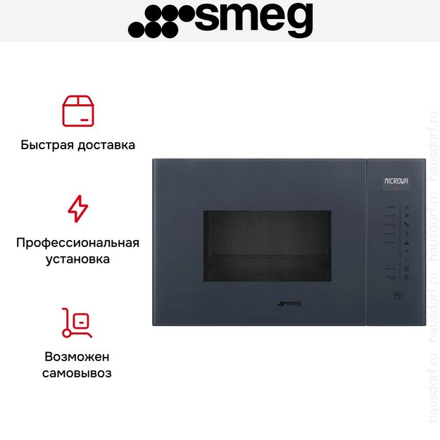 Встраиваемая микроволновая печь Smeg FMI125G (preview 5)