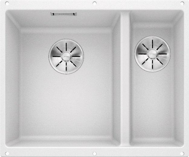 Мойка BLANCO SUBLINE 340/160-U Silgranit белый, чаша слева (фото 1) Мойка BLANCO SUBLINE 340/160-U Silgranit белый, чаша слева (preview 1)