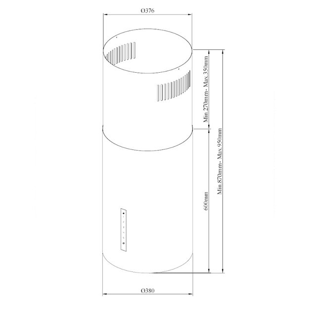 Островная вытяжка Korting KHA 39970 N Cylinder (фото 5) Островная вытяжка Korting KHA 39970 N Cylinder (preview 5)
