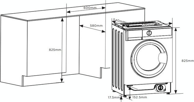 Встраиваемая стиральная машина Korting KWMI 14IS94 (preview 4)