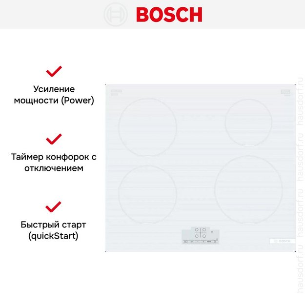 Индукционная варочная панель Bosch PUE612BB1J (preview 7)