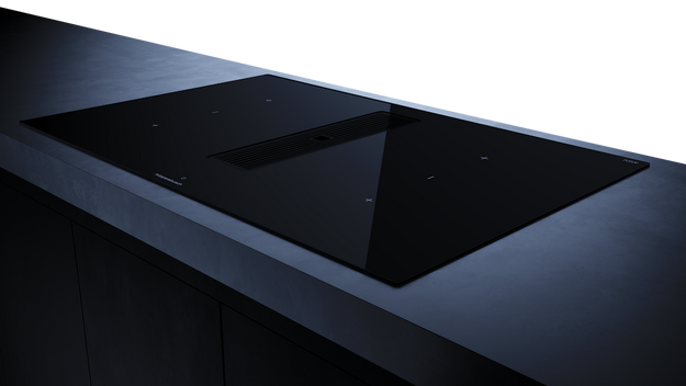 Индукционная варочная панель с вытяжкой Kuppersbusch KMI 8350.0 SR Black Chrome (preview 3)