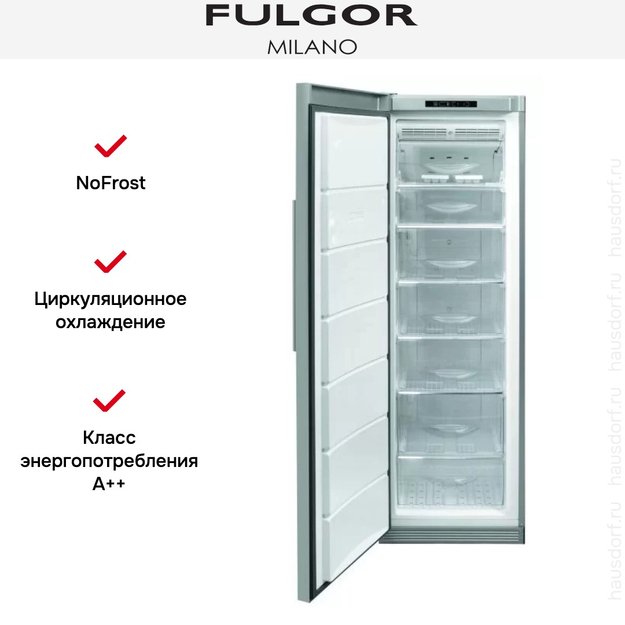 Встраиваемый морозильный шкаф Fulgor Milano FFSI 350 NFED X (preview 4)