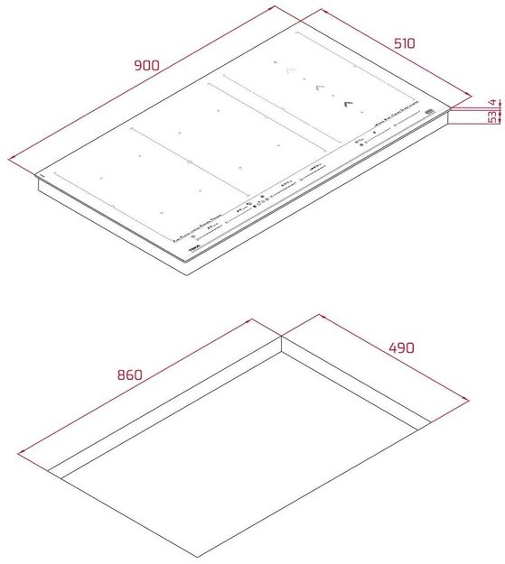 Индукционная варочная панель Teka IZF 99700 MST BLACK (preview 2)
