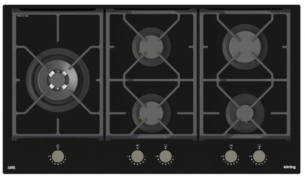 Газовая стеклянная варочная панель Korting HGG 9987 CTN FLC (фото 1) Газовая стеклянная варочная панель Korting HGG 9987 CTN FLC (preview 1)