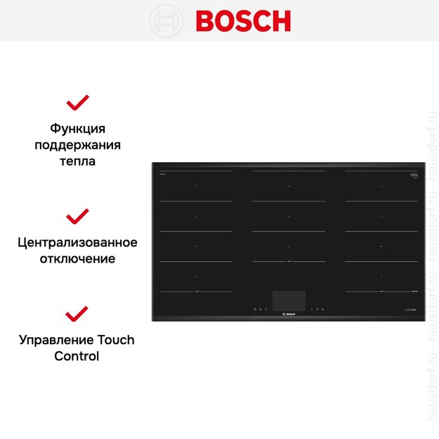 Индукционная варочная панель Bosch PXX995KX5E (фото 8) Индукционная варочная панель Bosch PXX995KX5E (preview 8)