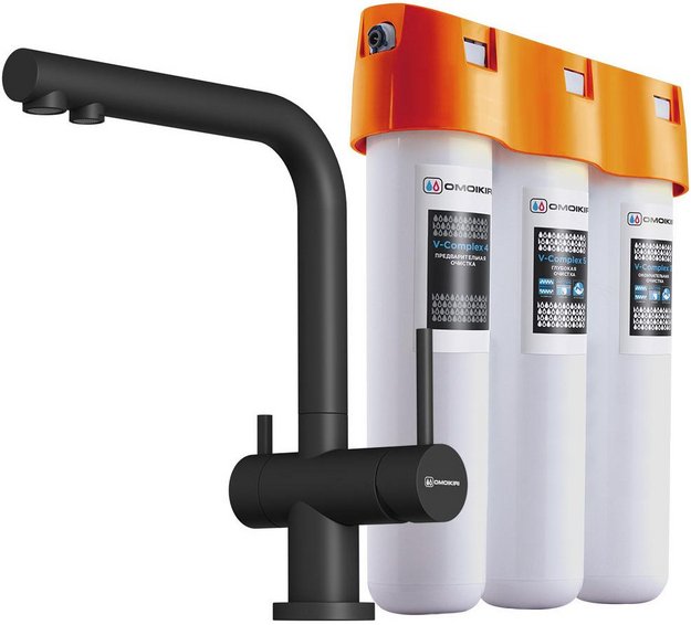 Комплект смесителя Omoikiri NAGANO BL-P + PURE DROP LITE (preview 1)