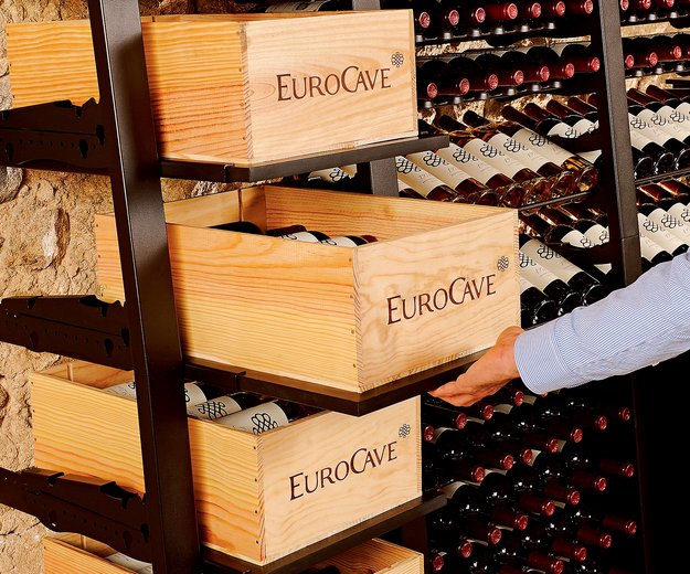Выдвижной стеллаж для хранения вина в ящиках EuroCave OMS4-020009 (preview 1)