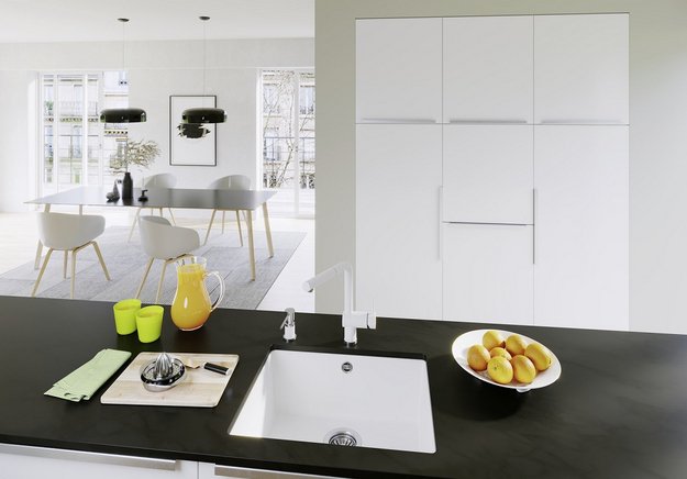 Мойка BLANCO ROTAN 500-U Silgranit мягкий белый (preview 2)