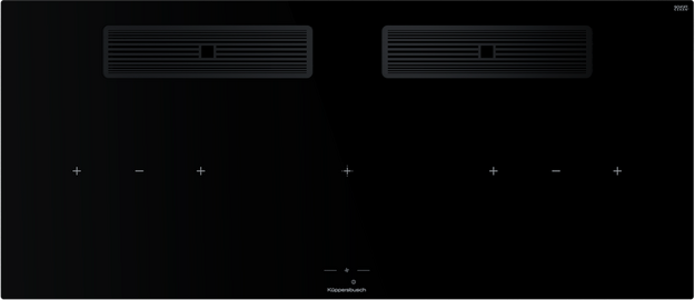 Индукционная варочная поверхность с вытяжкой Kuppersbusch KMI 12850.0 SR-E Black Velvet (preview 1)