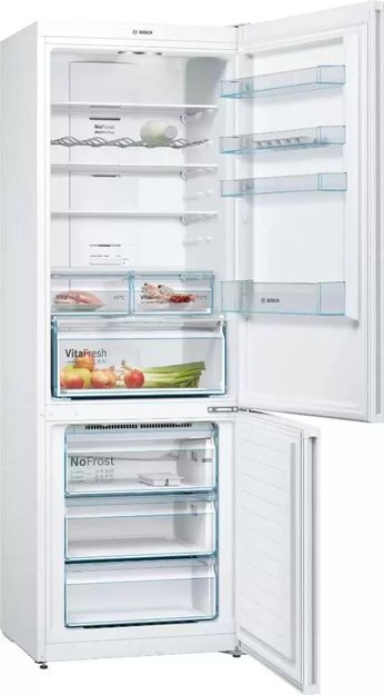 Холодильник с нижней морозильной камерой BOSCH KGN49XW20R (фото 2) Холодильник с нижней морозильной камерой BOSCH KGN49XW20R (preview 2)