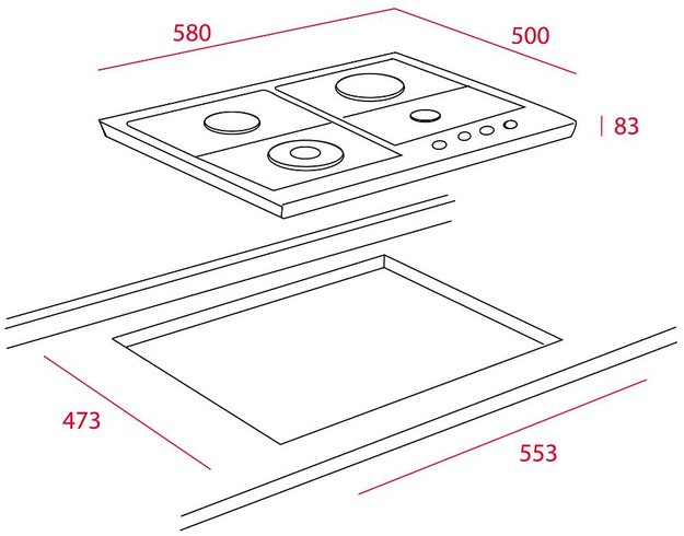 Варочная панель Teka EH 60 4G AI AL TR CI NAT ANTHR. OS (фото 3) Варочная панель Teka EH 60 4G AI AL TR CI NAT ANTHR. OS (preview 3)