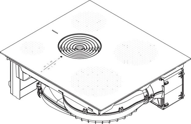 Индукционная варочная панель со встроенной вытяжкой BORA PURSA2 (preview 2)