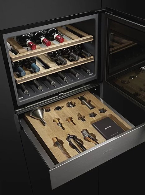 Холодильный шкаф для вина Smeg CVI318X (фото 7) Холодильный шкаф для вина Smeg CVI318X (preview 7)