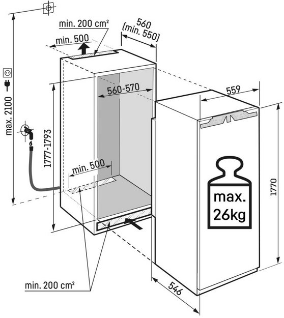Встраиваемая морозильная камера Liebherr SIFNAe 5188 Peak (preview 5)