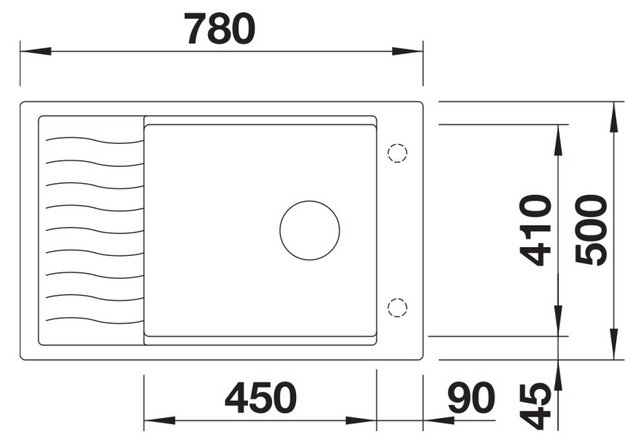 Мойка BLANCO ELON XL 6 S мягкий белый, клапан-автомат (preview 2)