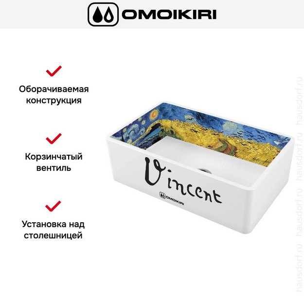 Мойка Omoikiri MIKURA 76-VANGOGH (preview 4)