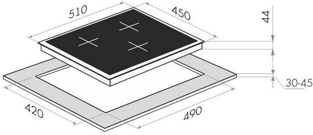Электрическая варочная панель MAUNFELD EVCE.453.D-BK (фото 14) Электрическая варочная панель MAUNFELD EVCE.453.D-BK (preview 14)