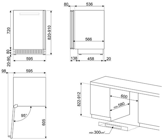 Встраиваемый винный шкаф Smeg CVI638LN1 (preview 3)