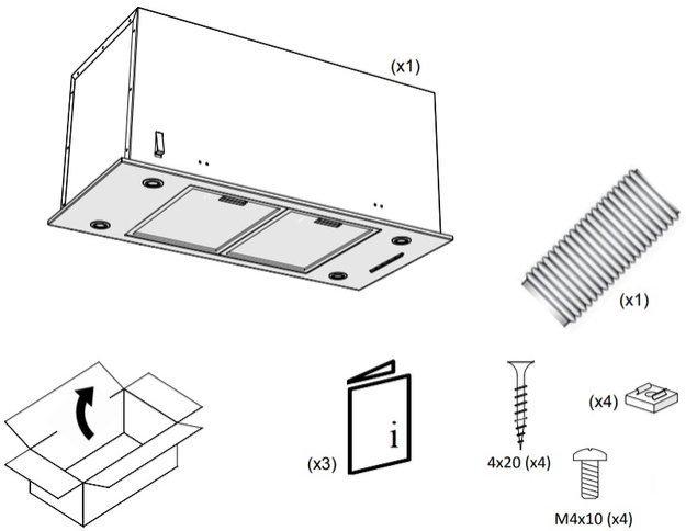 Встраиваемая вытяжка Pando EVO/580.11 INOX V.850 SEC (preview 3)