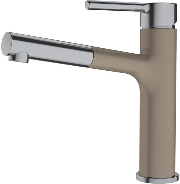 Смеситель Franke Centro с выдвижным шлангом оптика стали/миндаль (фото 1) Смеситель Franke Centro с выдвижным шлангом оптика стали/миндаль (preview 1)