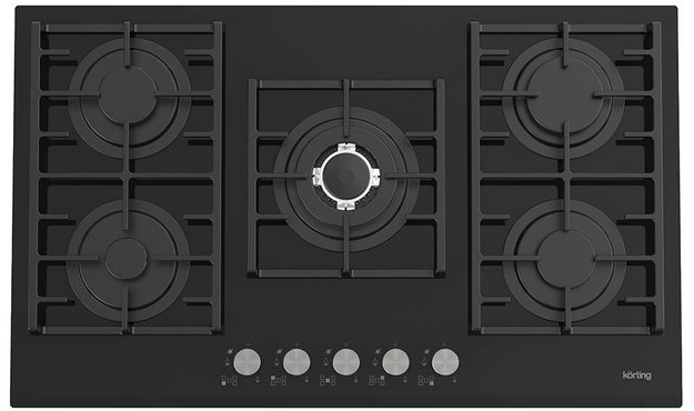 Газовая стеклянная варочная панель Korting HGG 9835 CTN (фото 1) Газовая стеклянная варочная панель Korting HGG 9835 CTN (preview 1)