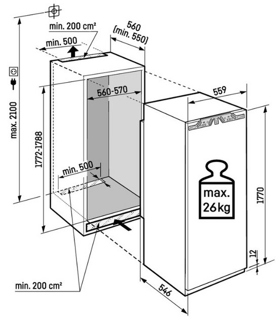 Встраиваемый холодильник Liebherr ИРБСи 5181 Пик (IRBCi 5181 Peak) (preview 5)