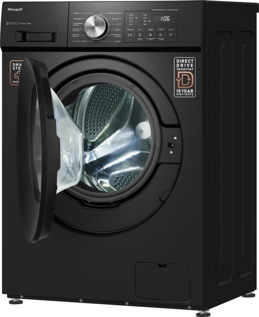 Стиральная машина Weissgauff WM 45127 Direct Drive Inverter Steam Black (preview 4)