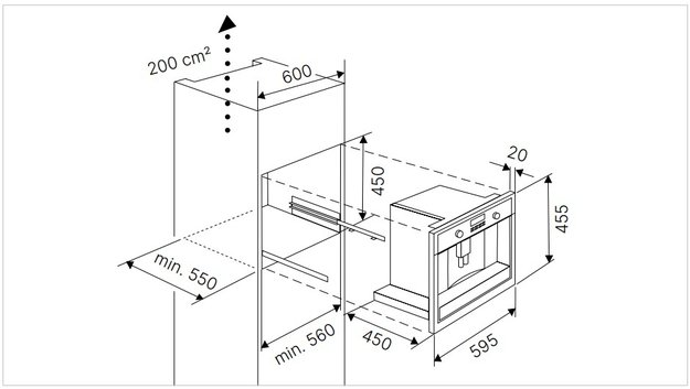 Встраиваемая кофемашина Kuppersbusch CKV 6800.0 KSM MattBlack (preview 5)