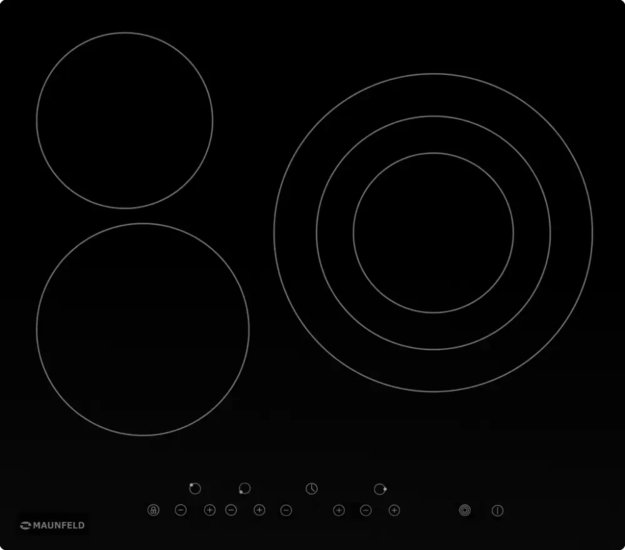 Электрическая варочная панель MAUNFELD EVCE.593.T-BK (фото 1) Электрическая варочная панель MAUNFELD EVCE.593.T-BK (preview 1)
